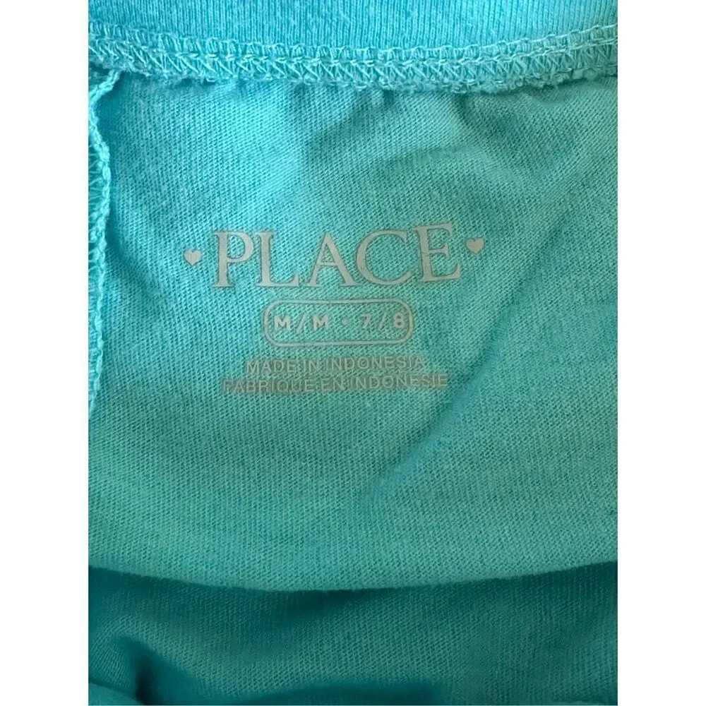 The Children's Place Girls Aegean Sea HI LO FLP GRAPHIC T-Shirt & Skort Sz Mediu